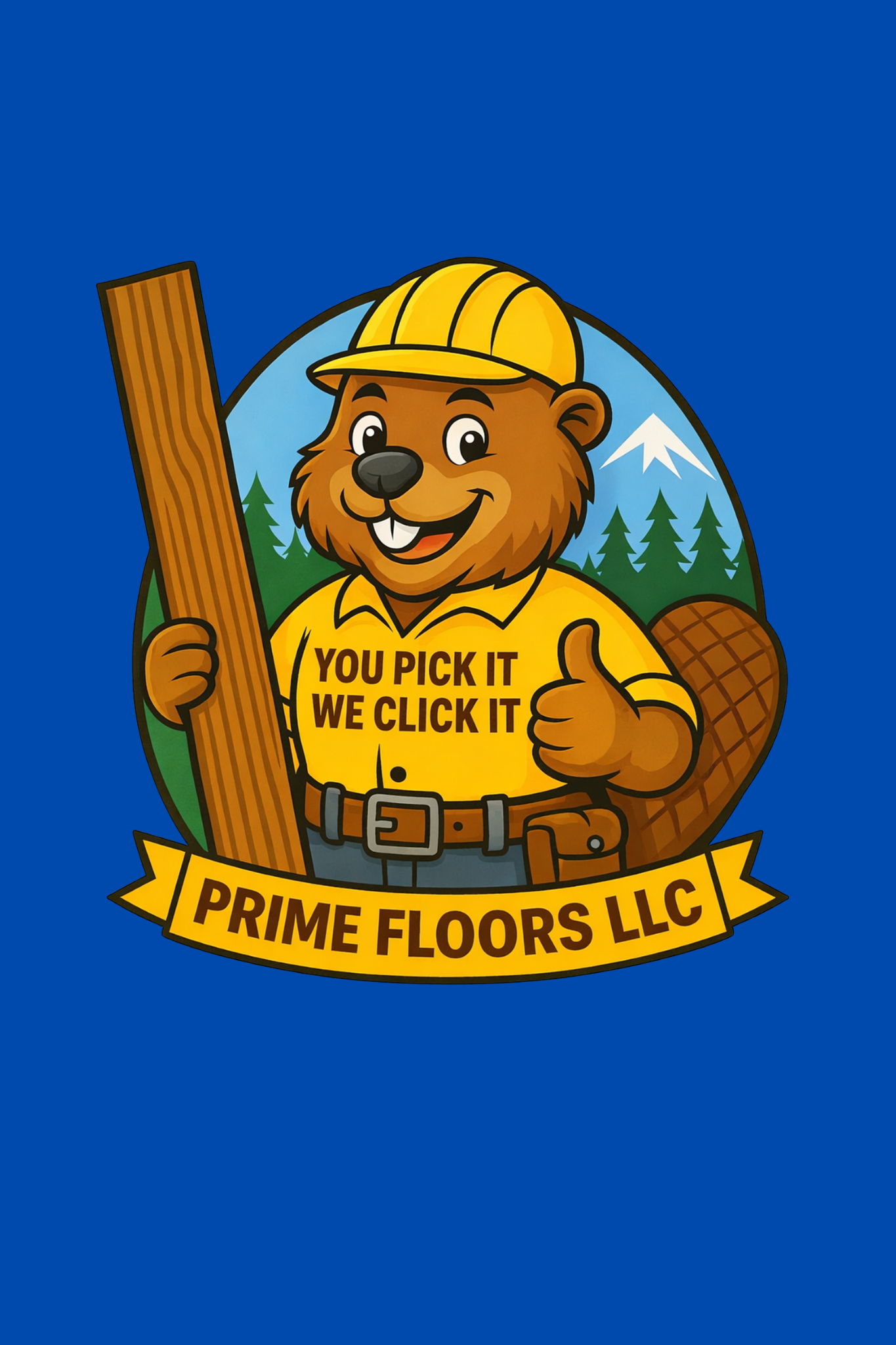 Prime Floors Beaver Mascot