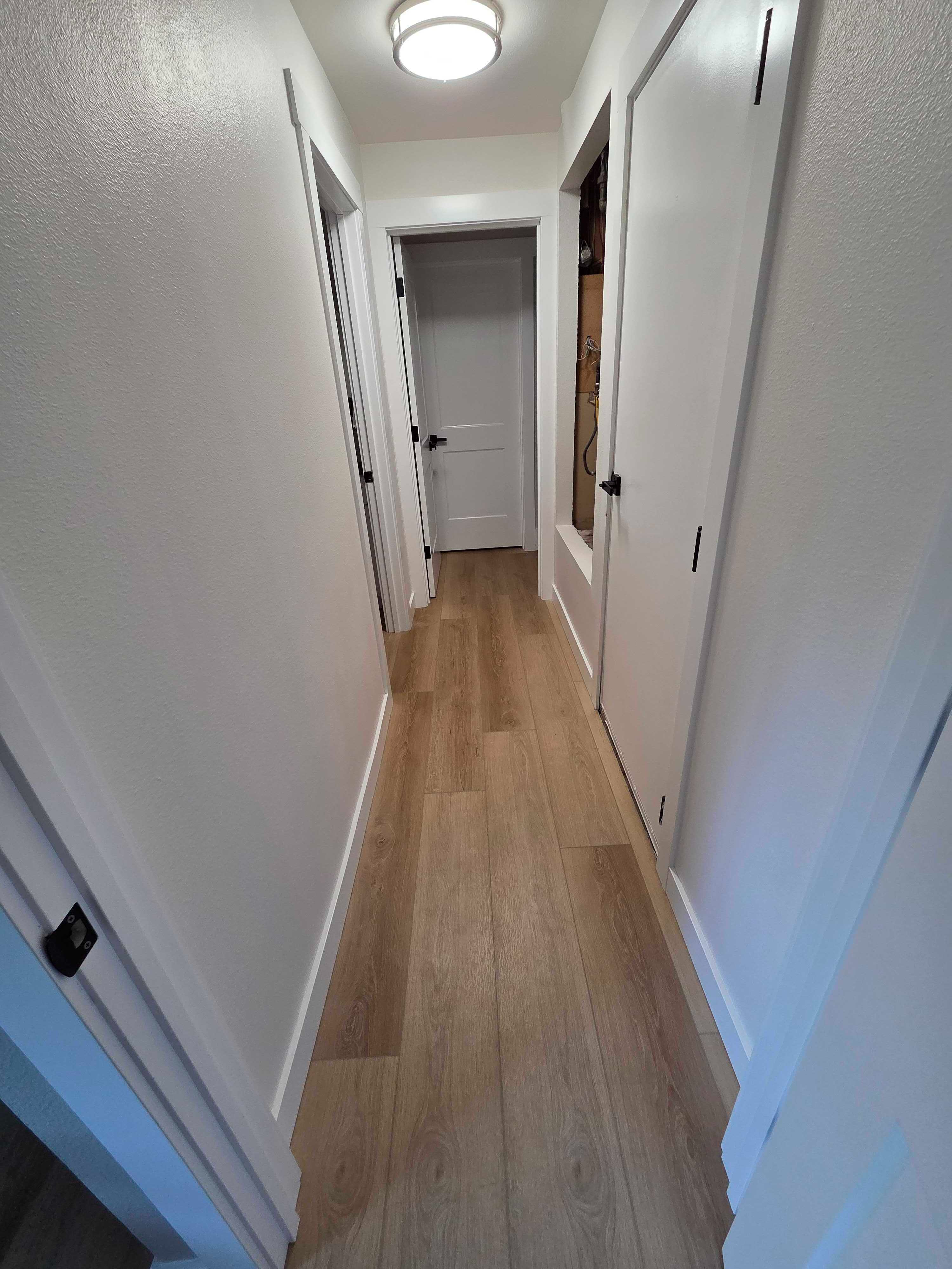 Hallway LVP Installation — Prime Floors LLC project in King and Pierce County, WA